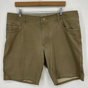 Kuhl Shorts Men's Size 38 Brown Vintage Patina Dye Outdoors Hiking Pockets